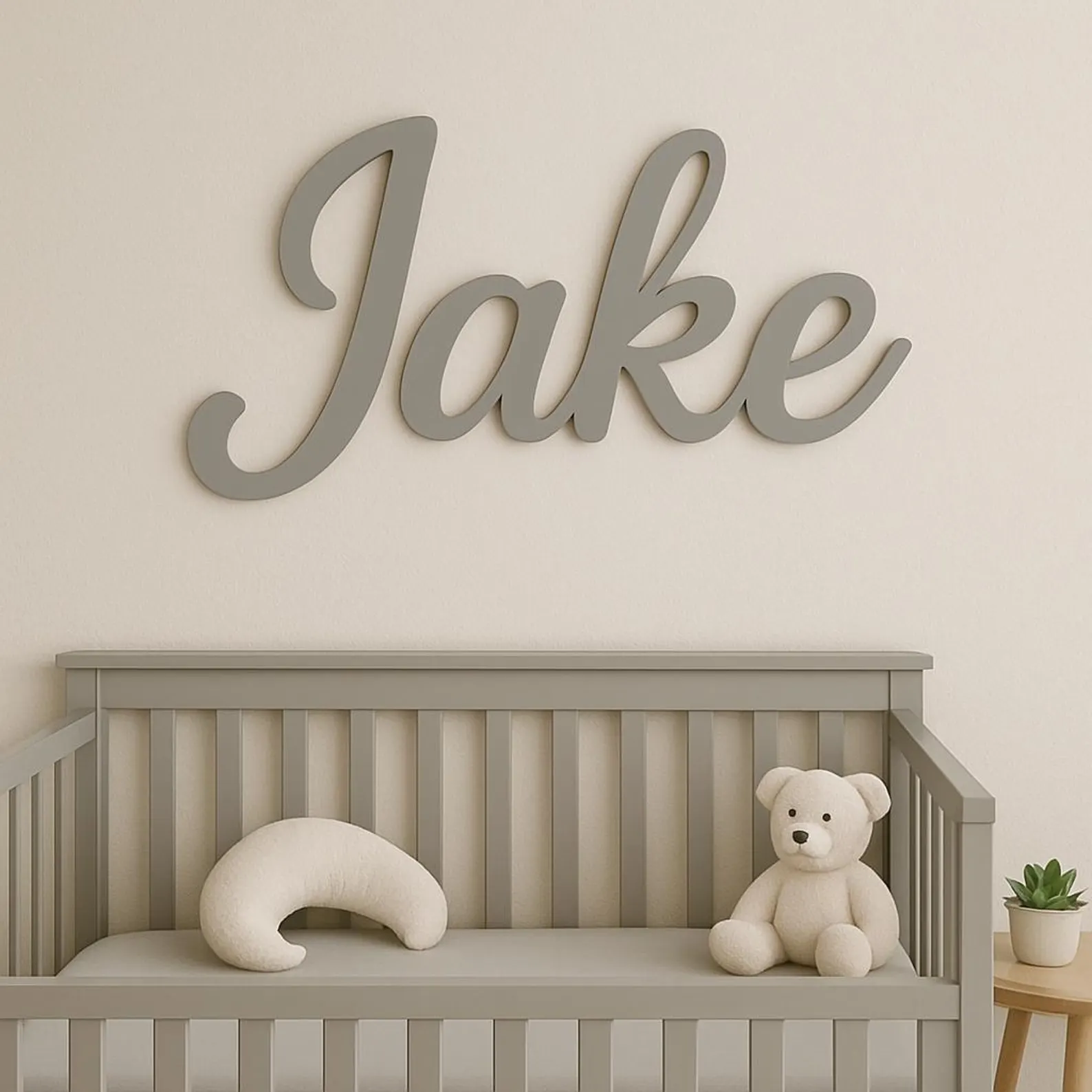Baby Nursery Gender Neutral - Personalized Nursery Decor - Custom Wooden