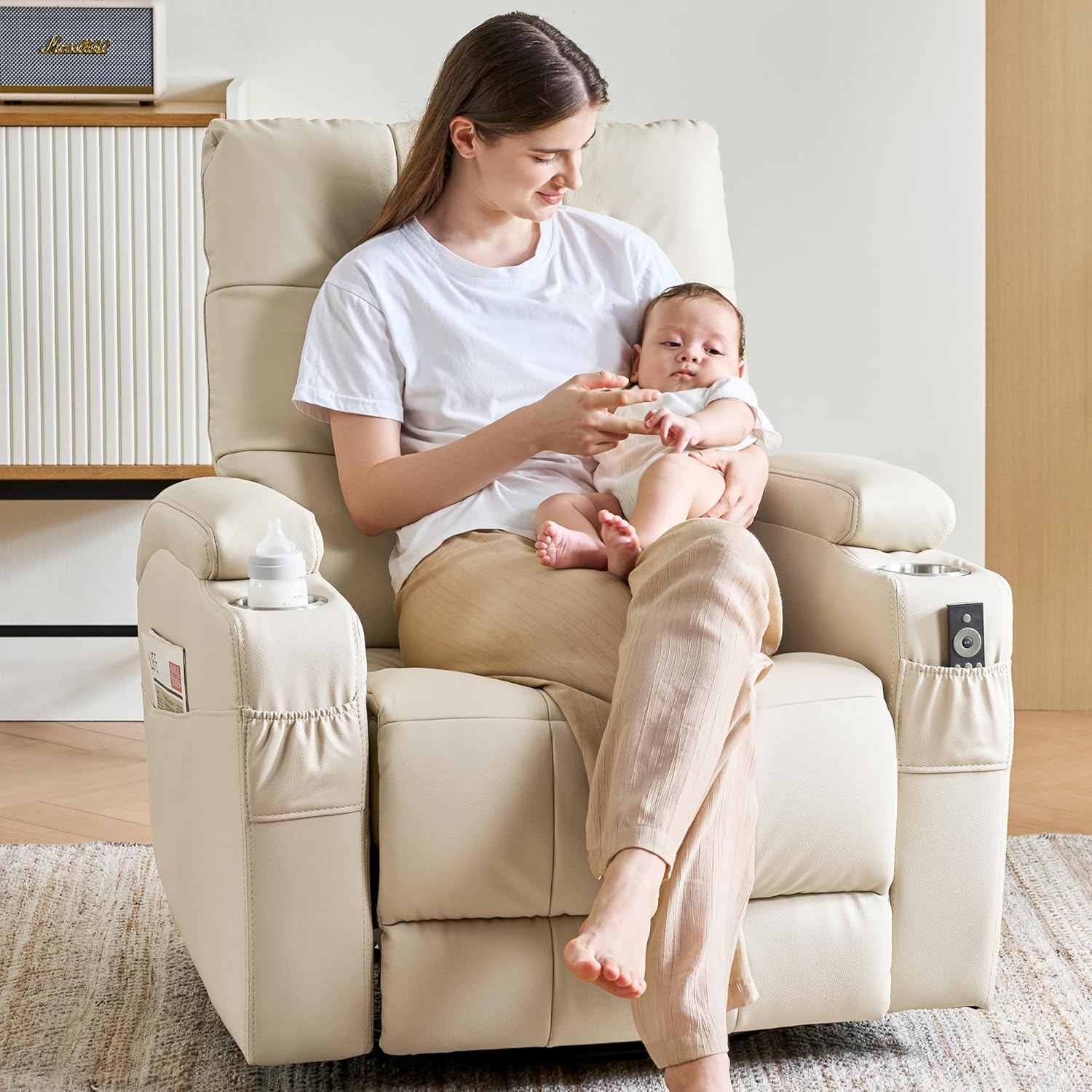 Rocking Chair Nursery - #Leather Recliner Chair, Swivel Rocker Recliner