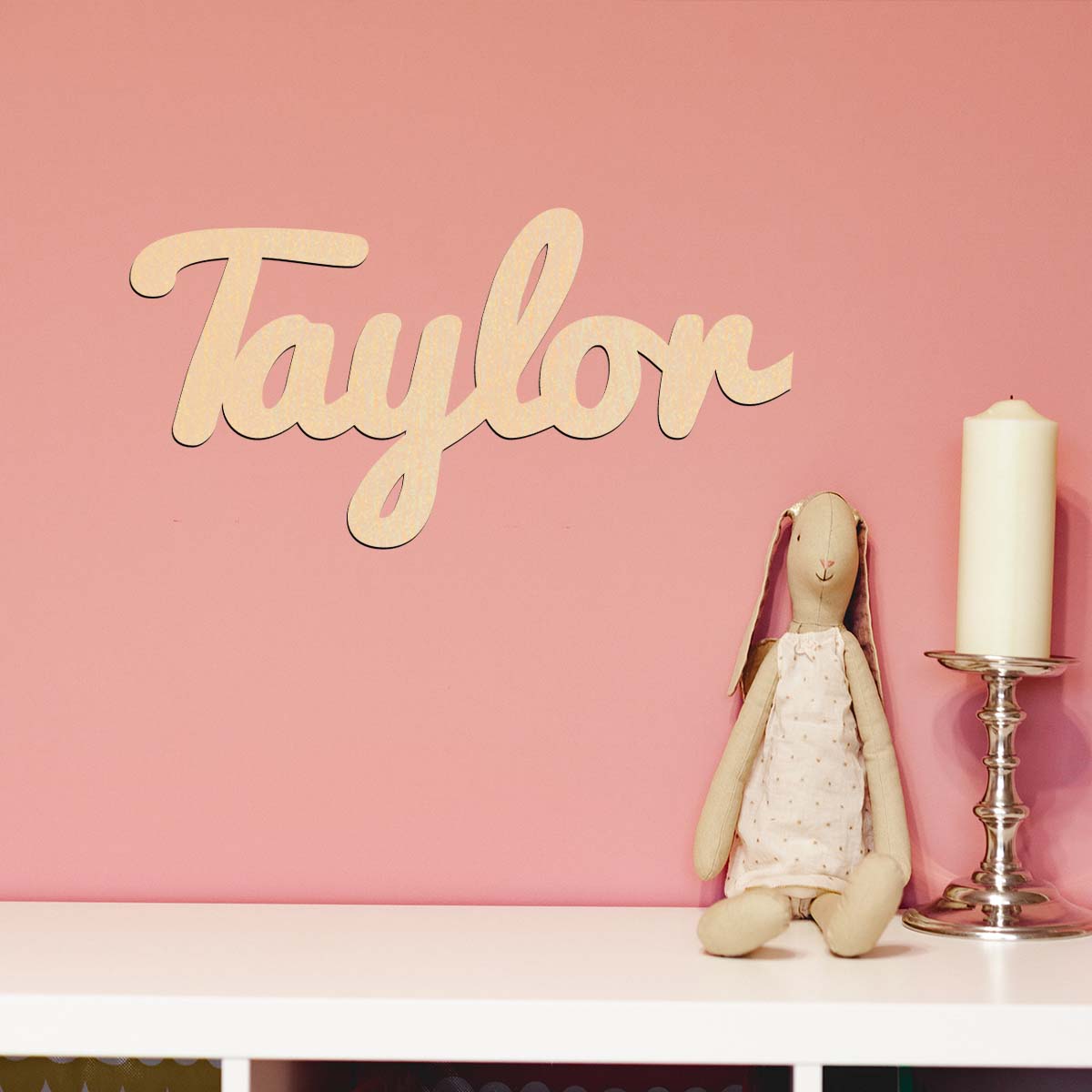 Baby Name Wall Art - Customized art decorations with solid wood