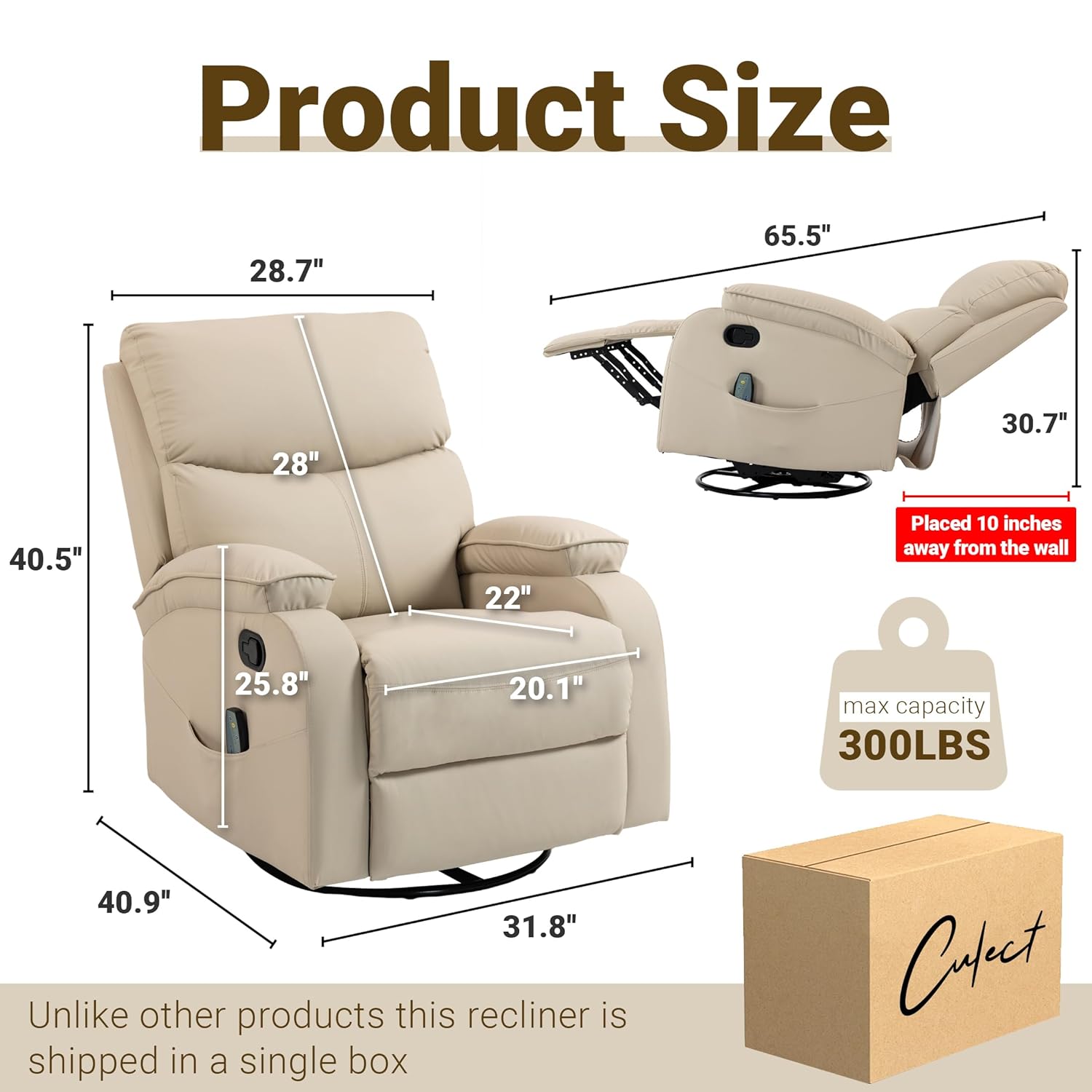 360° Swivel Rocking Massage Re - Rocking Chair Nursery 评论和价格