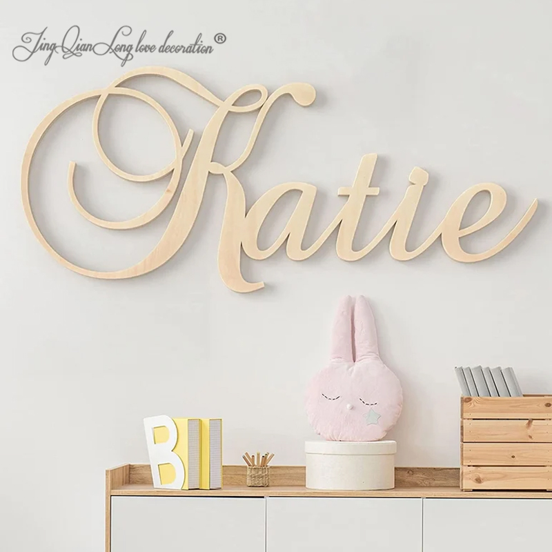 Custom Wooden Name Sign for Ba - Baby Nursery Name Letters 评论和价格