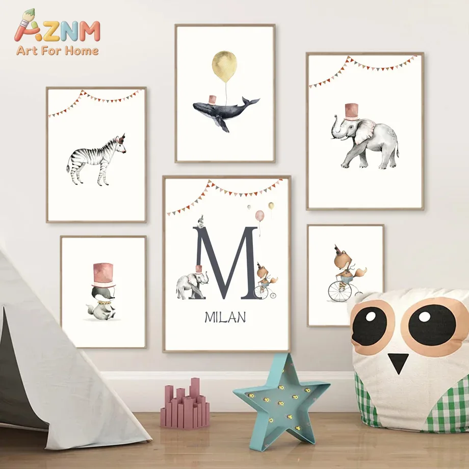 AZNM Frameless Canvas Poster W - Baby Name Wall Art 评论和价格