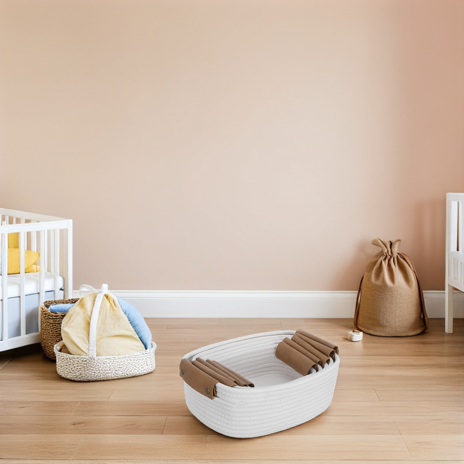 5Pcs Nursery Storage Basket Se - Baby Nursery Shelf 评论和价格