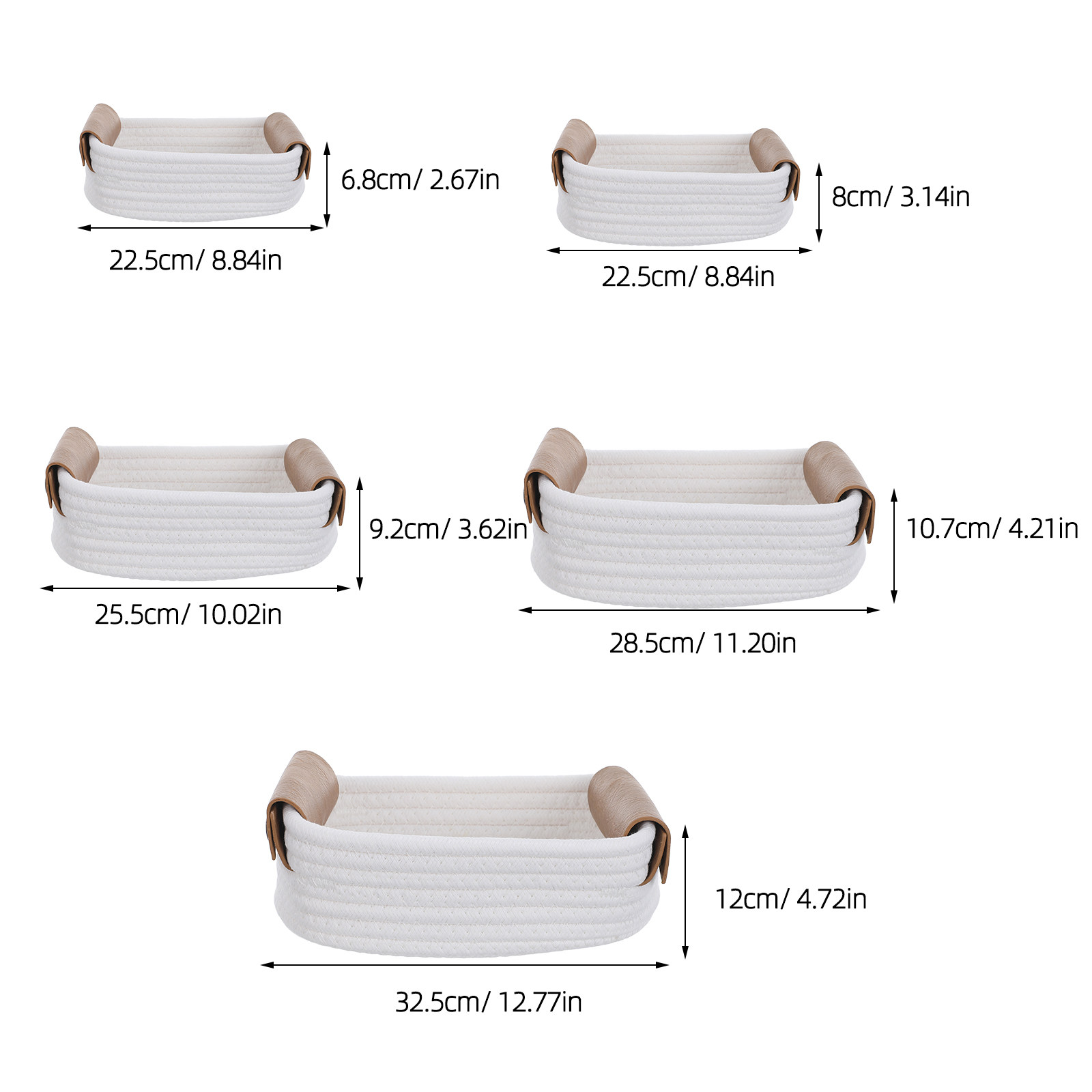 5Pcs Nursery Storage Basket Se - Baby Nursery Shelf 评论和价格