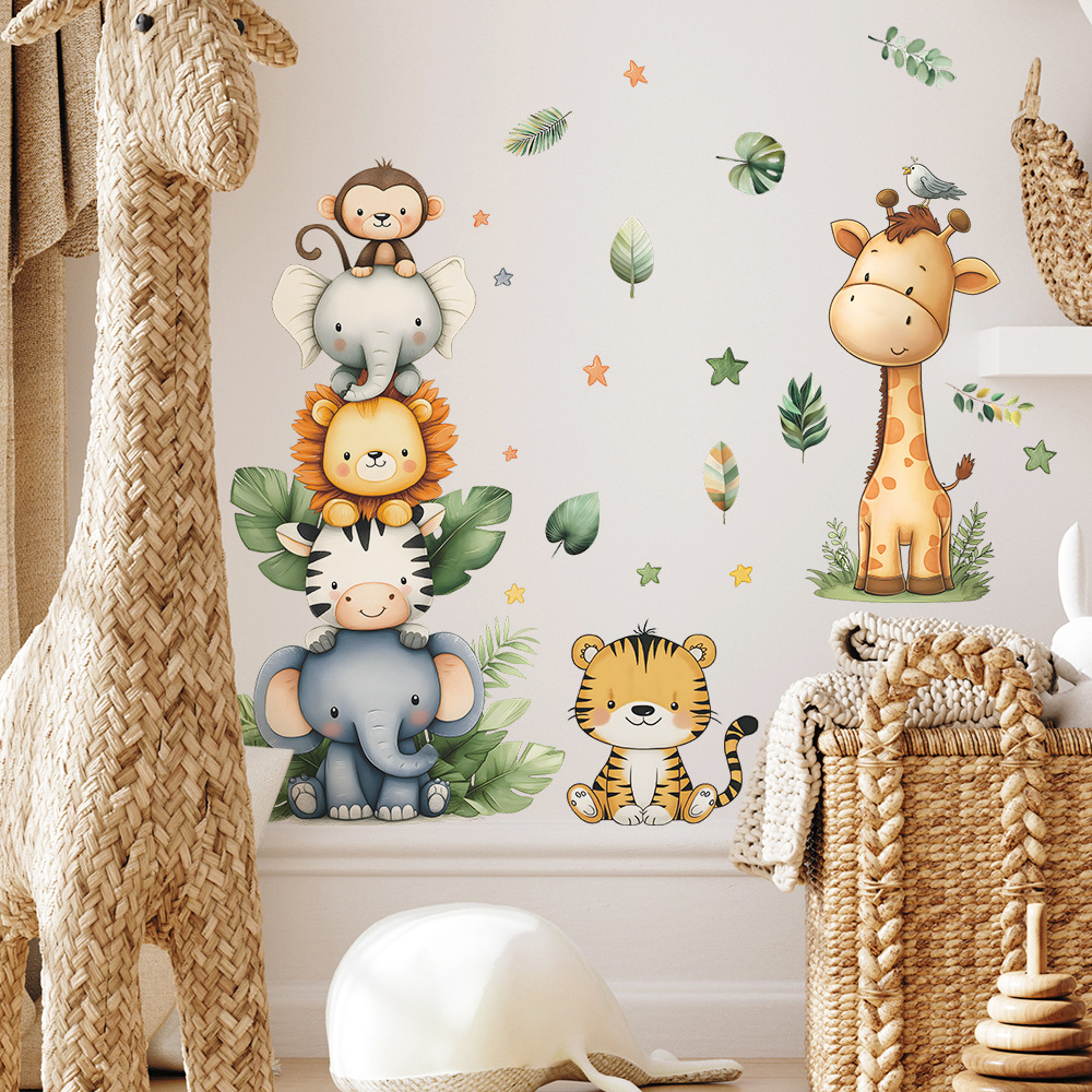 Boho Forest Animals Wall Stick - Baby Nursery Modern 评论和价格