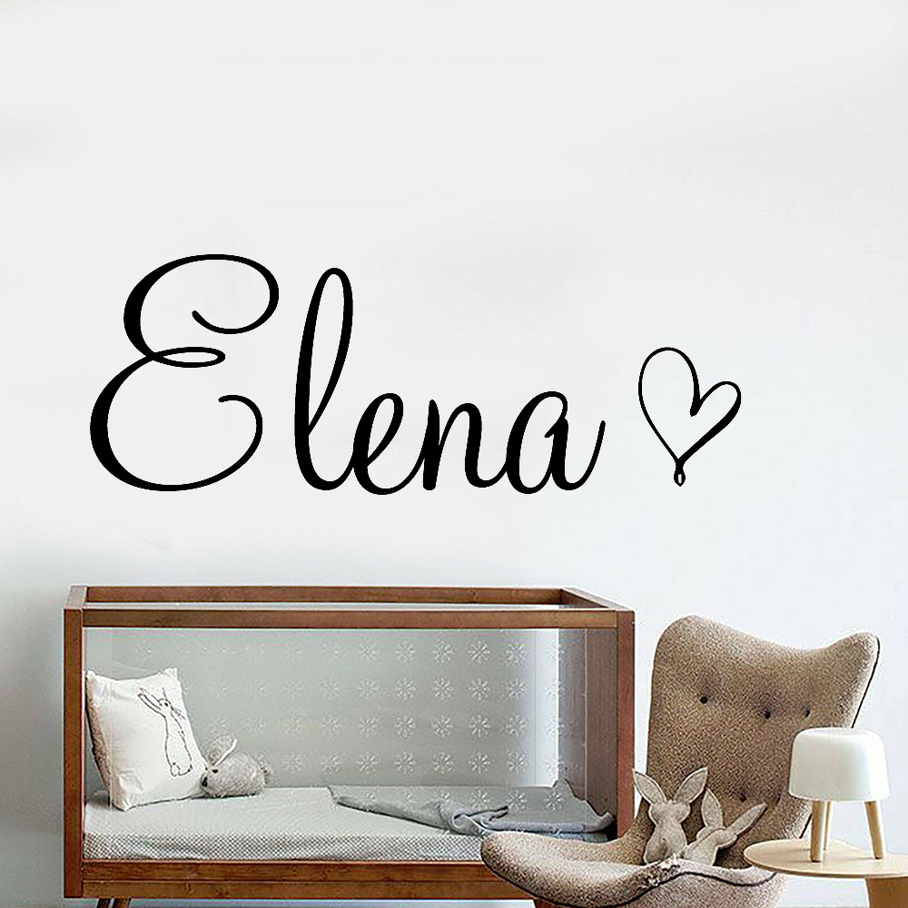 Art Wall Decal Simple Custom N - Baby Name Wall Art 评论和价格
