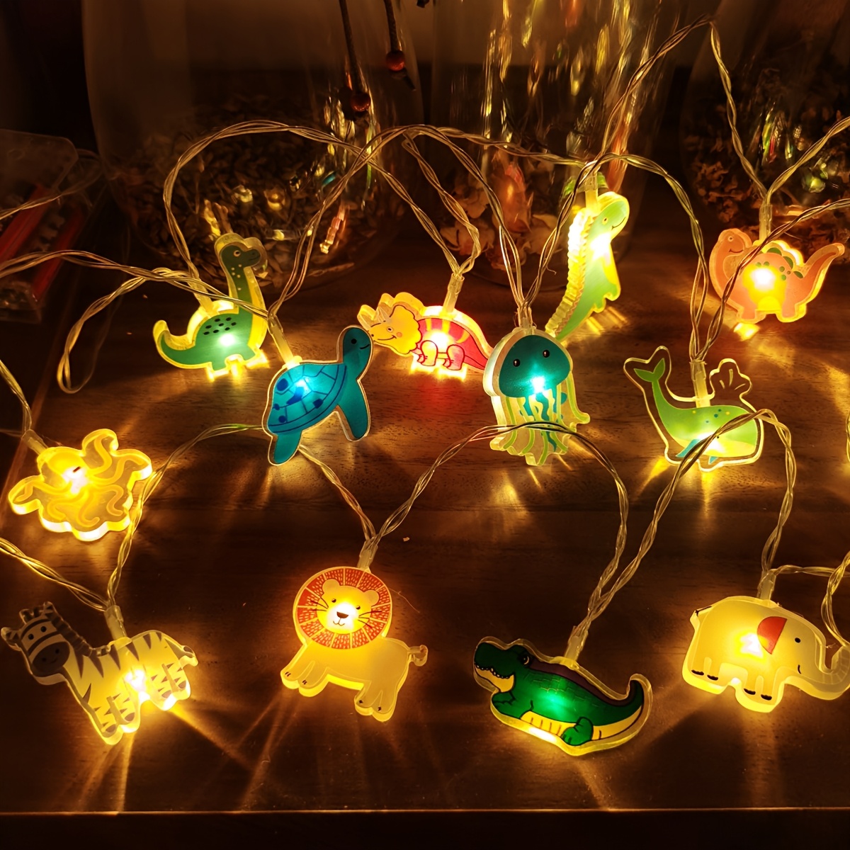 Cartoon Wild Animal LED Decora - Baby Nursery Animal Theme 评论和价格