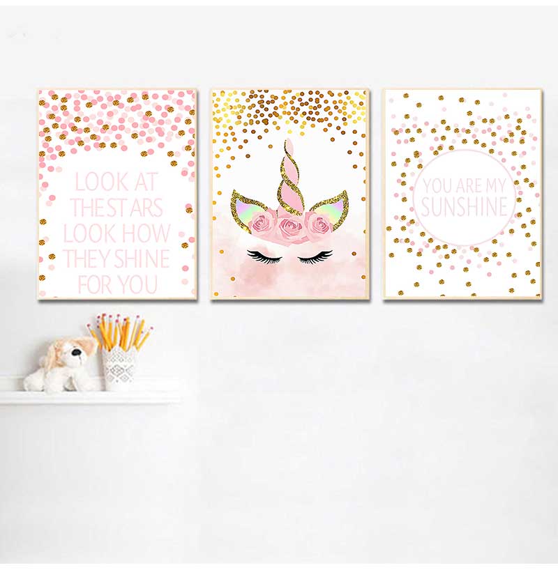 Decorative Picture Baby Girl B - Baby Nursery Pink 评论和价格