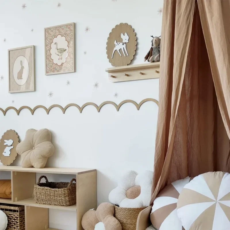 12/24pcs Unfinished Decorative - Baby Nursery Diy 评论和价格