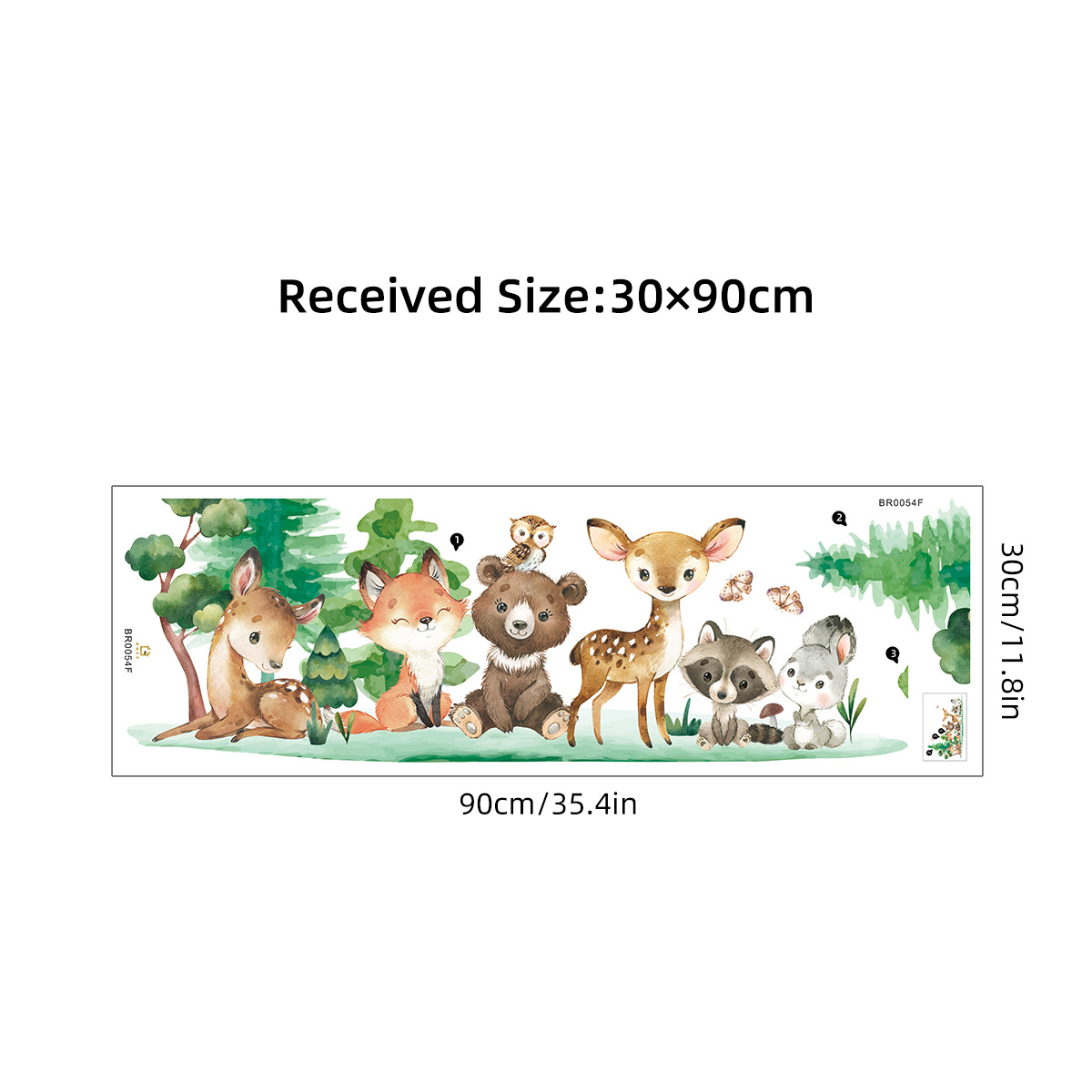 Forest Animals Theme Bear Deer - Baby Nursery Animal Theme 评论和价格