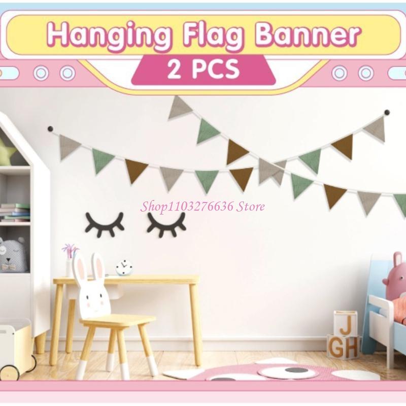 R6FD Soft Fabric Bunting Banne - Baby Nursery Gender Neutral 评论和价格
