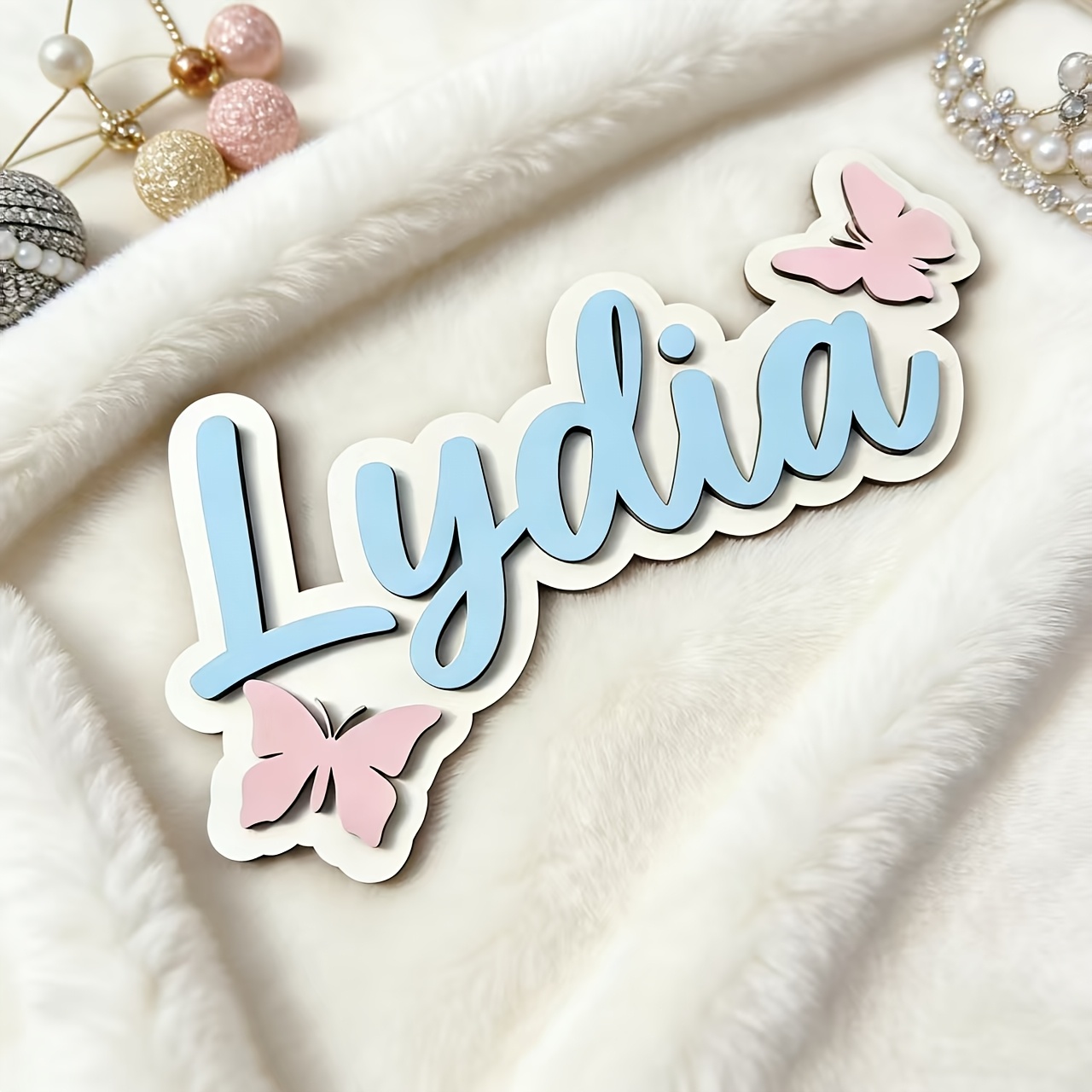 Personalized Blue & Pink Butte - Baby Nursery Pink 评论和价格