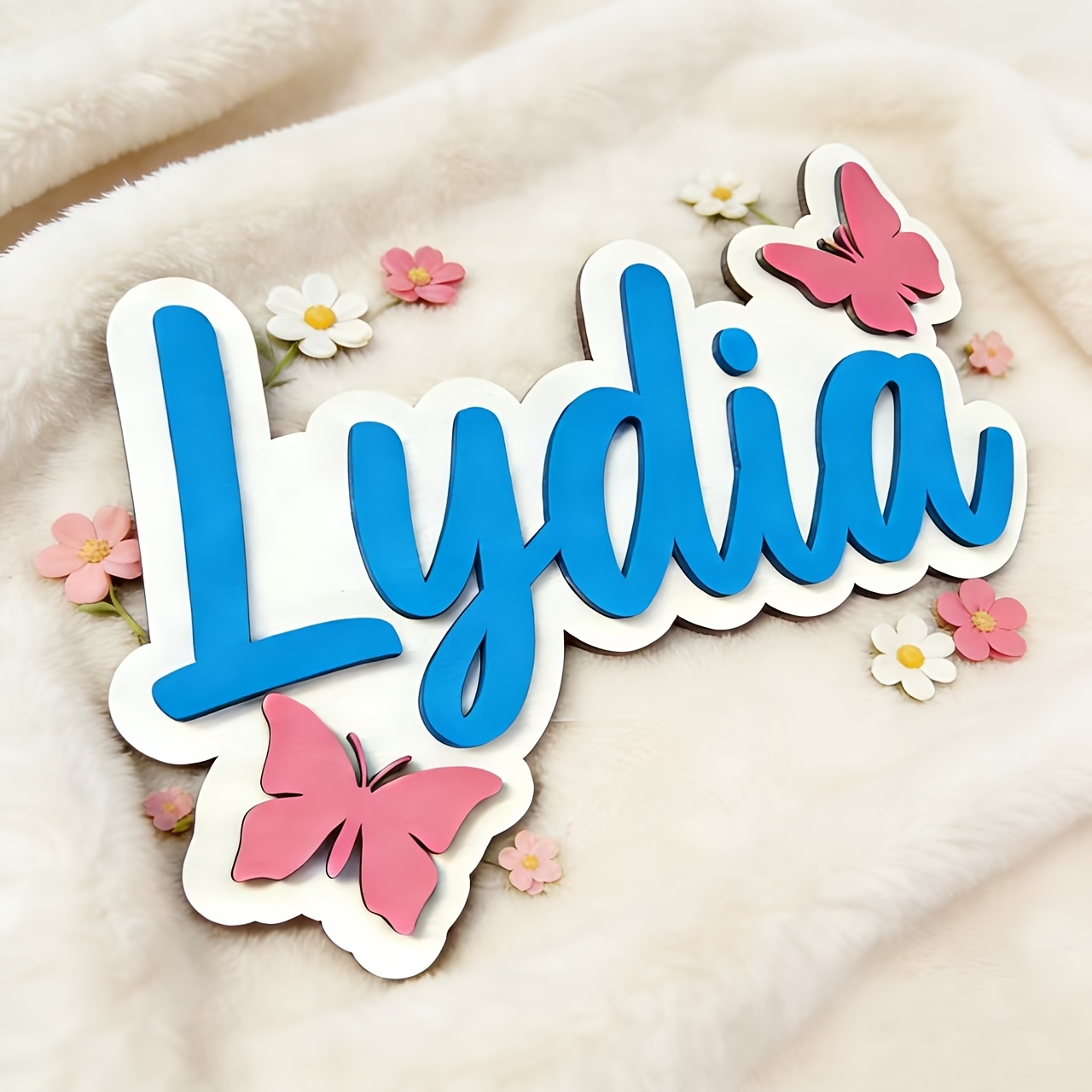 Personalized Blue & Pink Butte - Baby Nursery Pink 评论和价格
