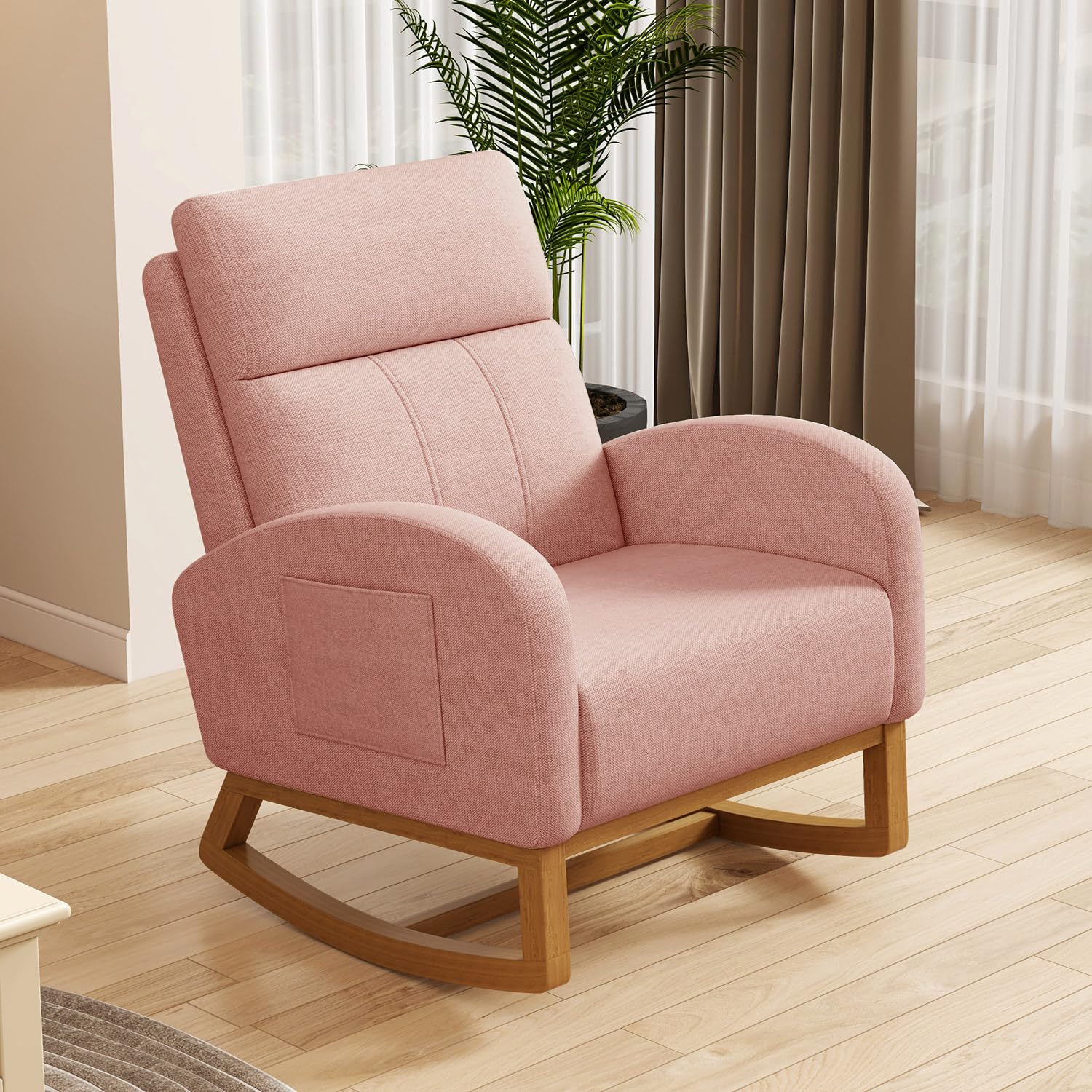 #Comfy High Backrest Upholster - Rocking Chair Nursery 评论和价格