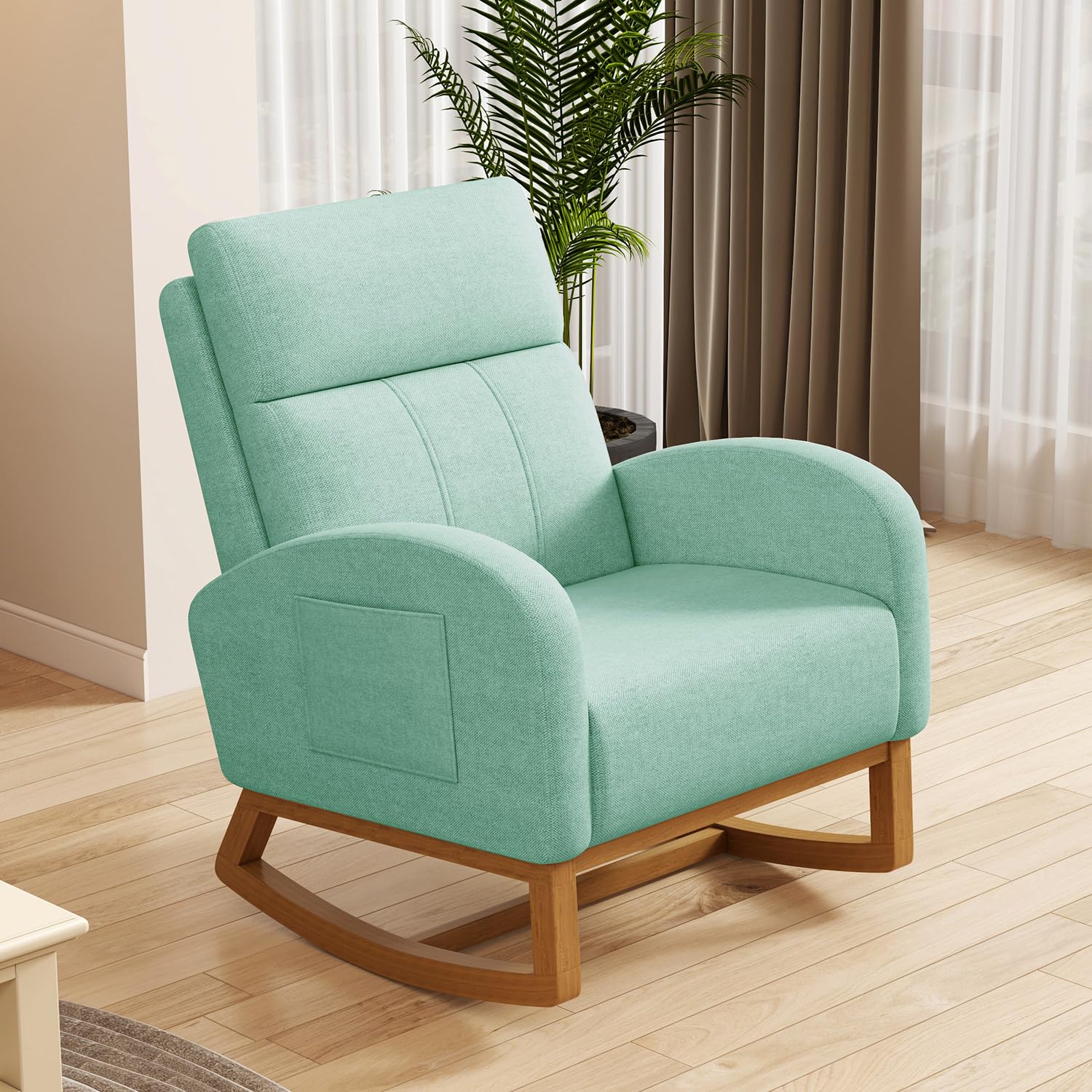 #Comfy High Backrest Upholster - Rocking Chair Nursery 评论和价格