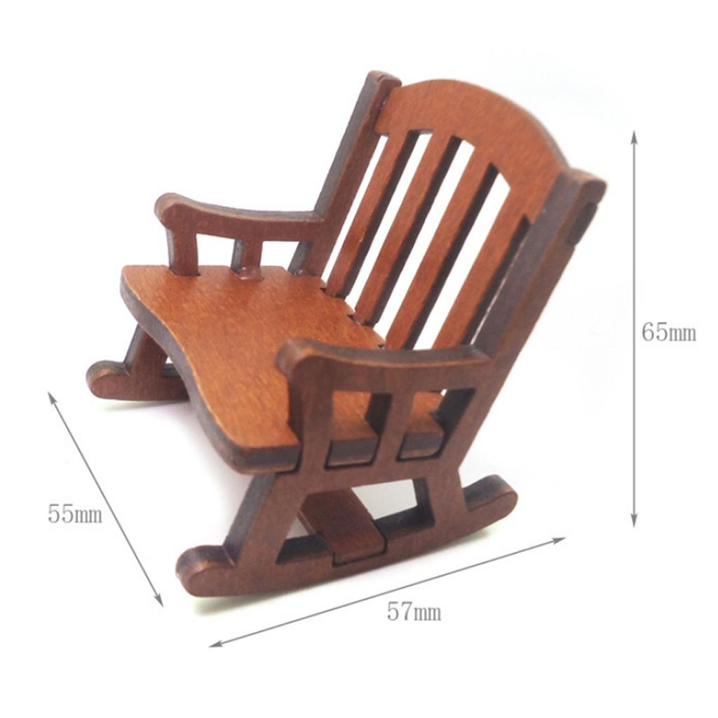 Dollhouse Rocking Chair Wooden - Rocking Chair Nursery 评论和价格