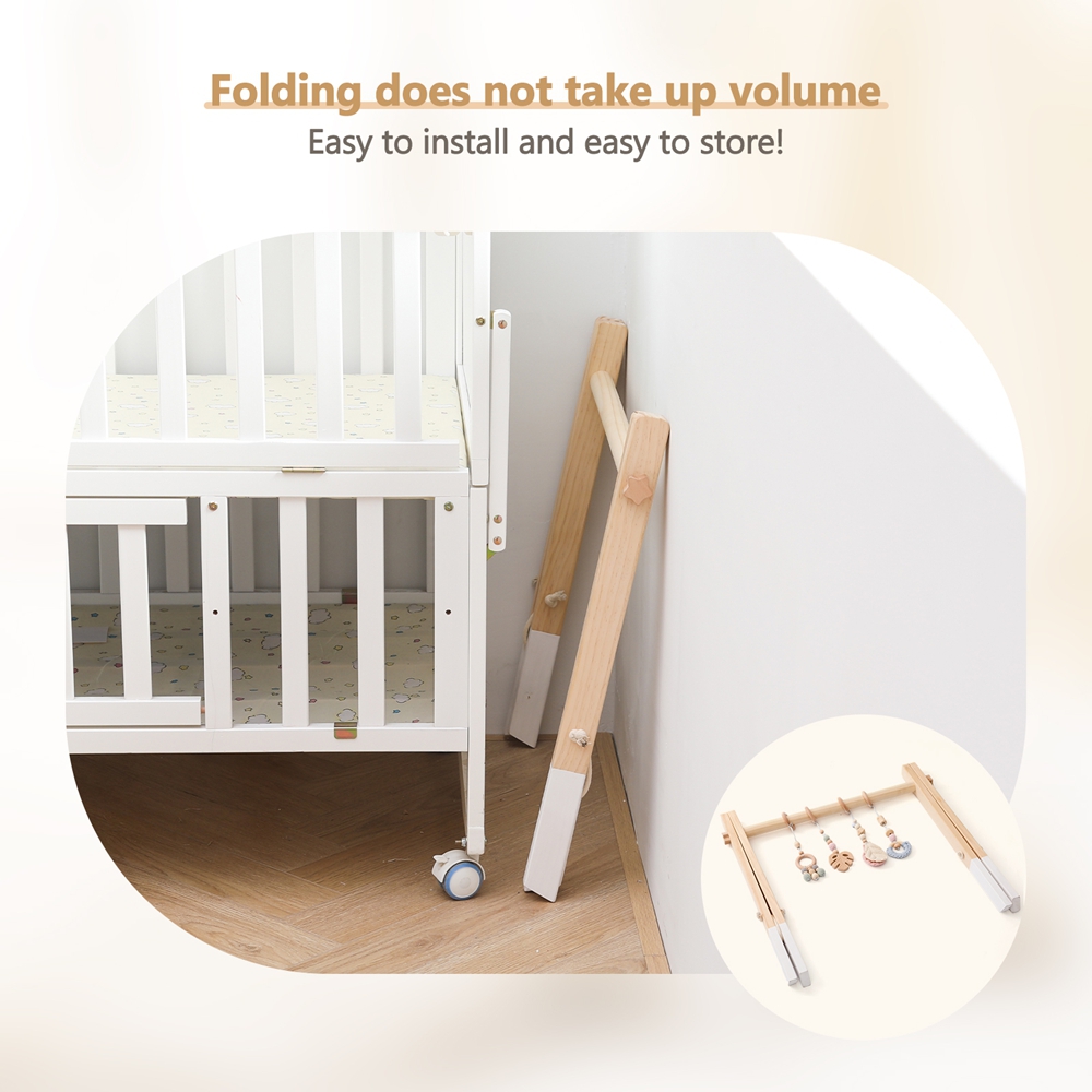 Wooden Workout Rack Toys Play  - Baby Nursery Shelf 评论和价格