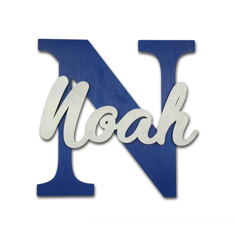 Wooden Letters, Baby Nursery W - Baby Nursery Name Letters 评论和价格