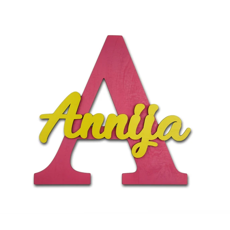 Wooden Letters, Baby Nursery W - Baby Nursery Name Letters 评论和价格