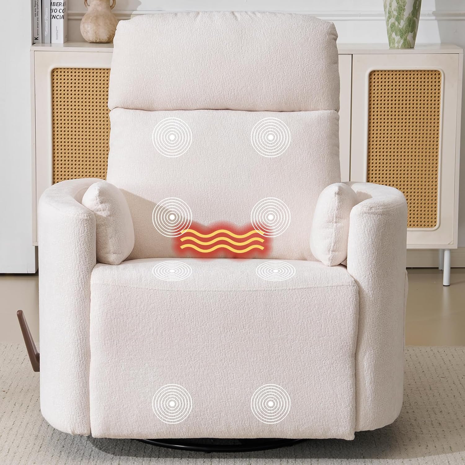 Oversized Swivel Recliner Chai - Rocking Chair Nursery 评论和价格