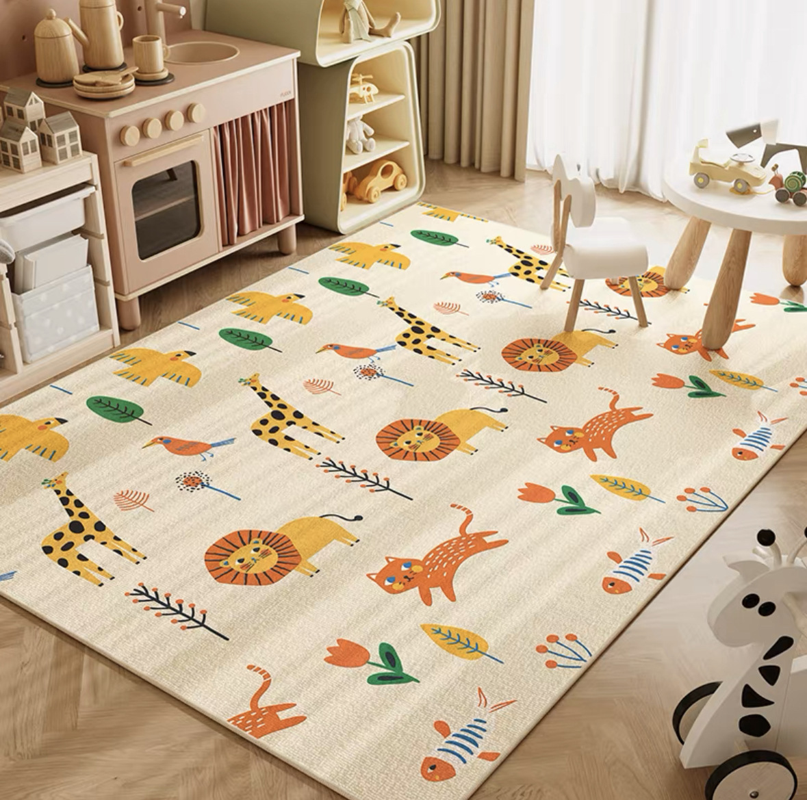 VIKAMA Neutral Cartoon Lion Ba - Baby Nursery Modern 评论和价格