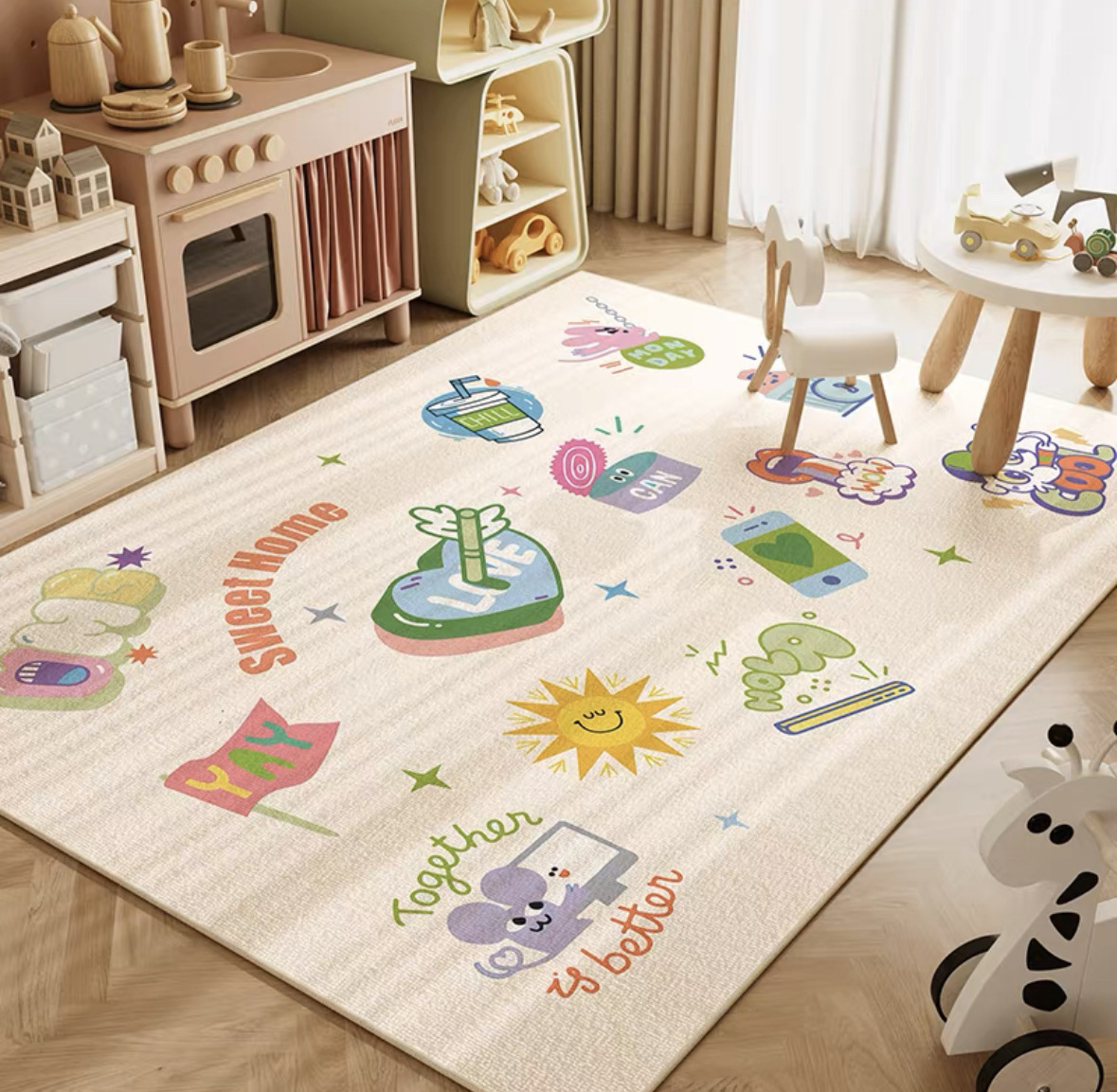 VIKAMA Neutral Cartoon Lion Ba - Baby Nursery Modern 评论和价格