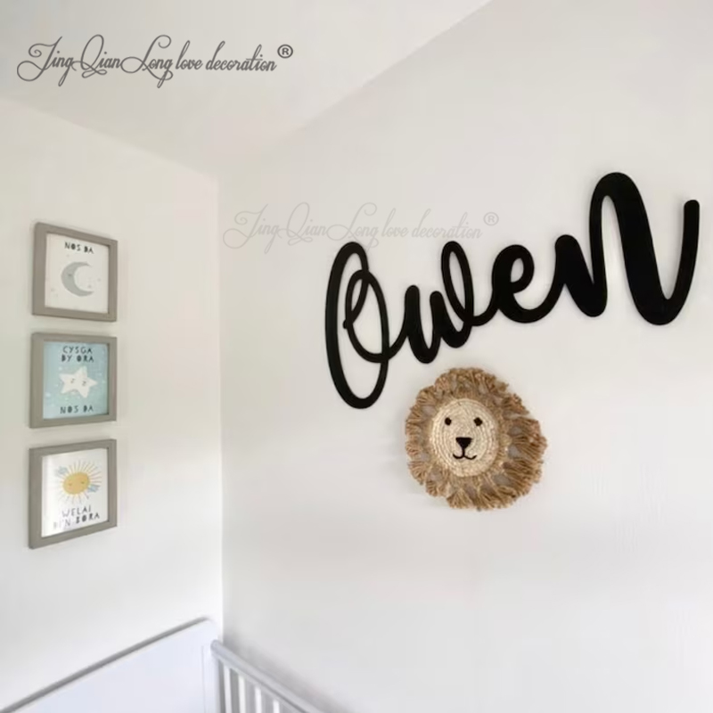 Custom Decorative Wooden Sign  - Baby Nursery Name Letters 评论和价格