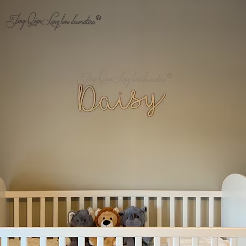 Custom Decorative Wooden Sign  - Baby Nursery Name Letters 评论和价格