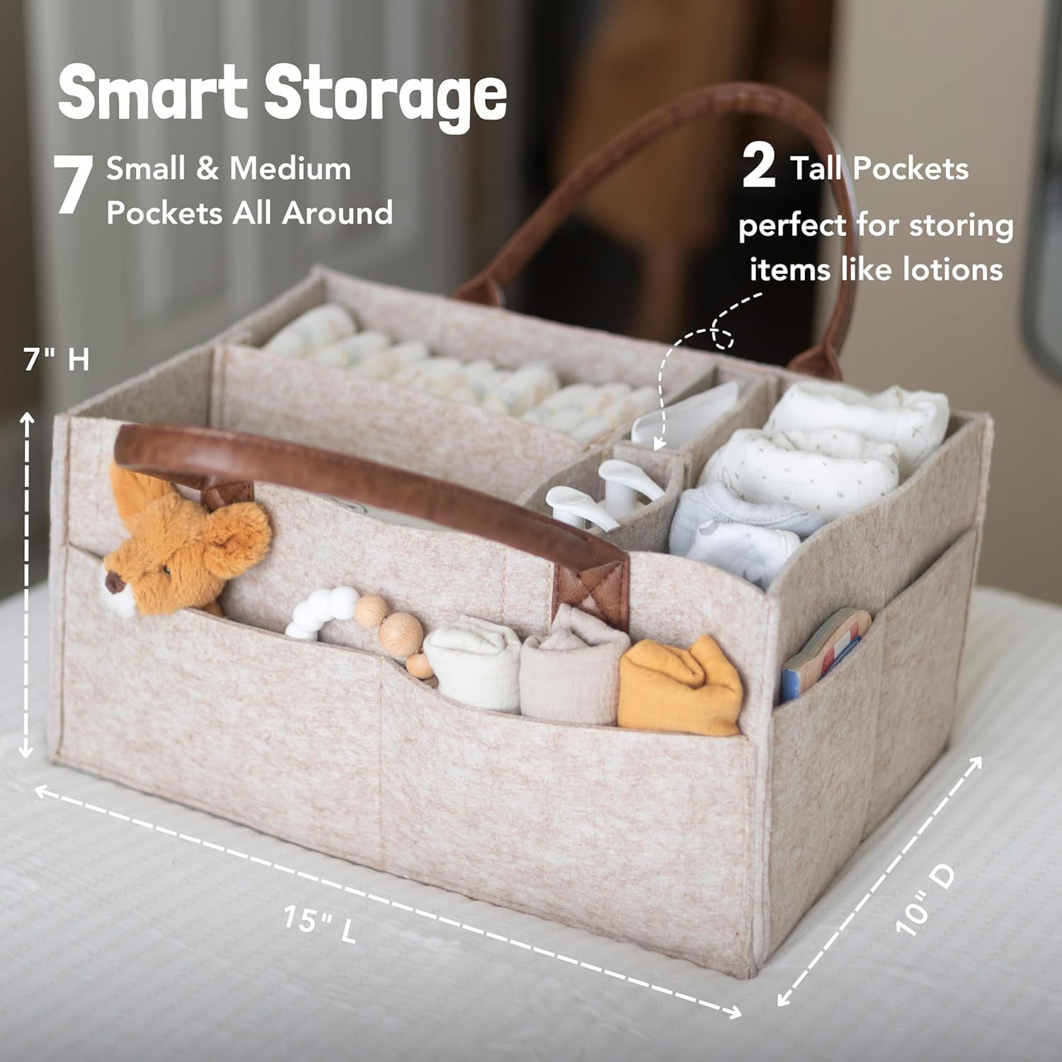 Baby Felt Storage Nursery Orga - Baby Nursery Shelf 评论和价格
