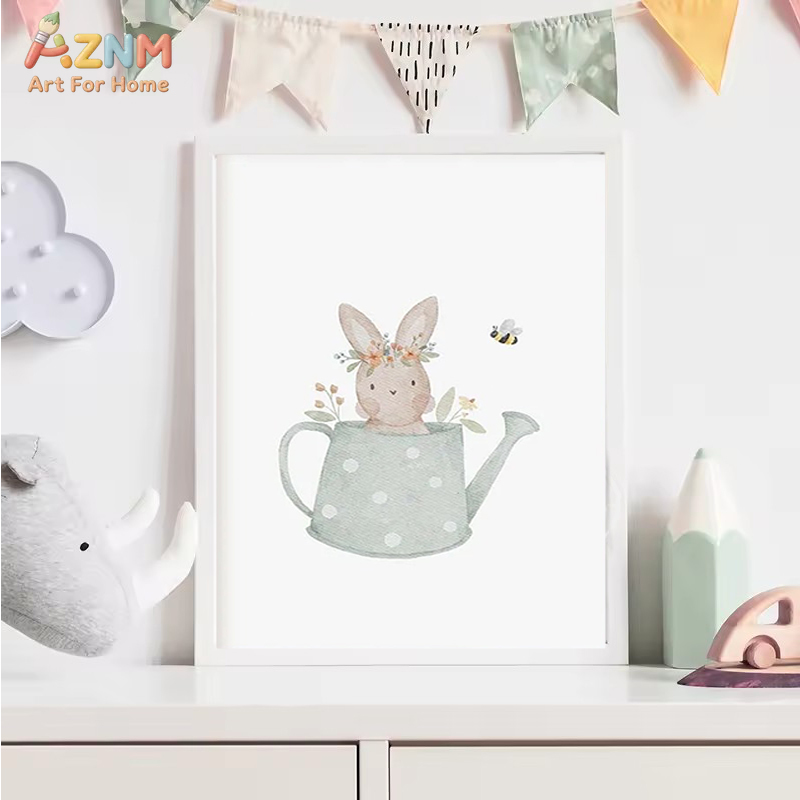 AZNM Watercolor Neutral Baby A - Baby Nursery Gender Neutral 评论和价格
