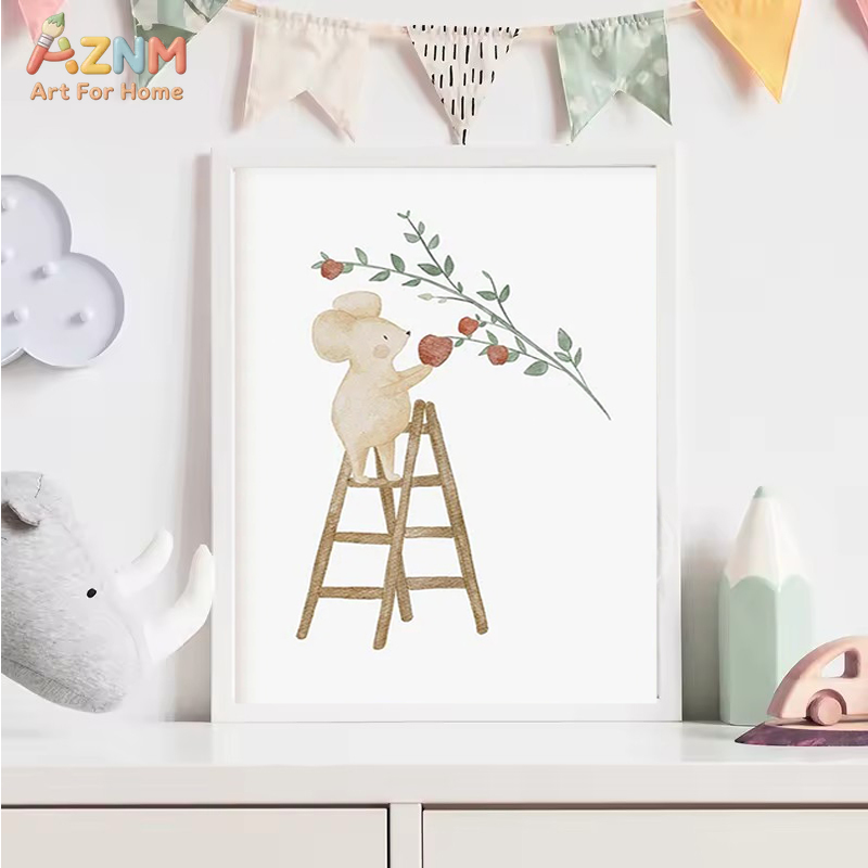 AZNM Watercolor Neutral Baby A - Baby Nursery Gender Neutral 评论和价格