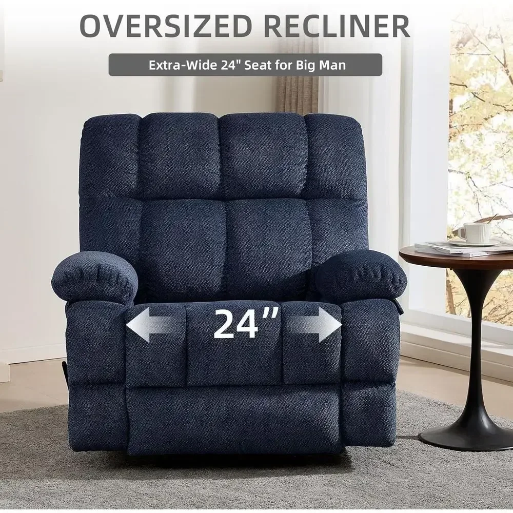 Extra-Wide Manual Rocking Recl - Rocking Chair Nursery 评论和价格