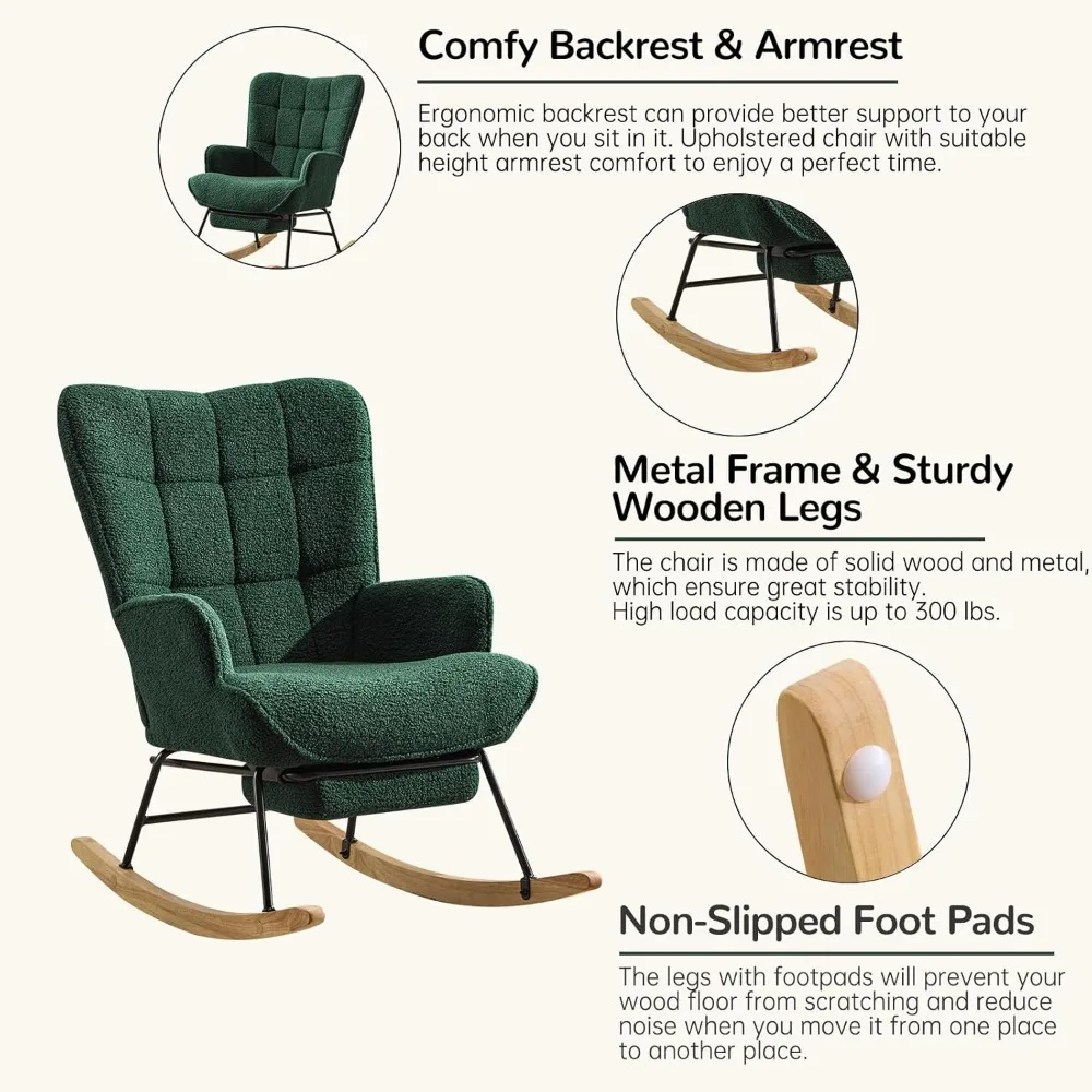 Nursery rocking chair, cushion - Rocking Chair Nursery 评论和价格