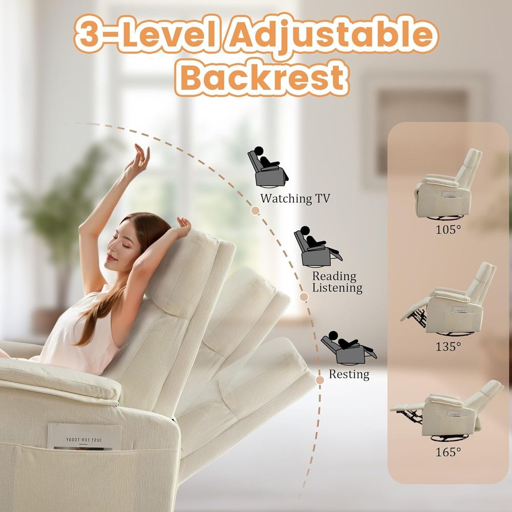 Recliner Chair, Swivel Rocking - Rocking Chair Nursery 评论和价格