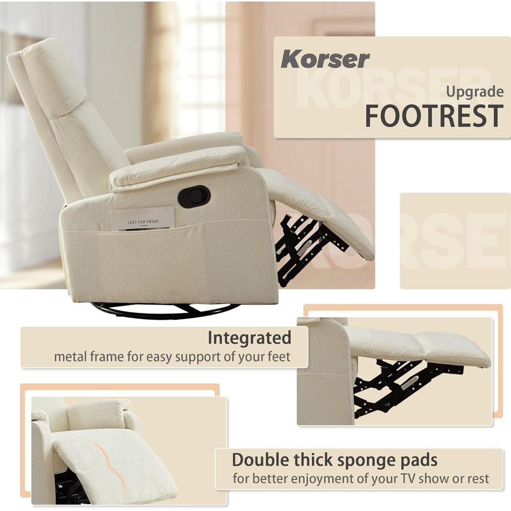 Recliner Chair, Swivel Rocking - Rocking Chair Nursery 评论和价格