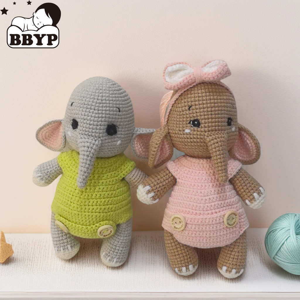 Handmade Crochet Elephant Coup - Baby Nursery Diy 评论和价格