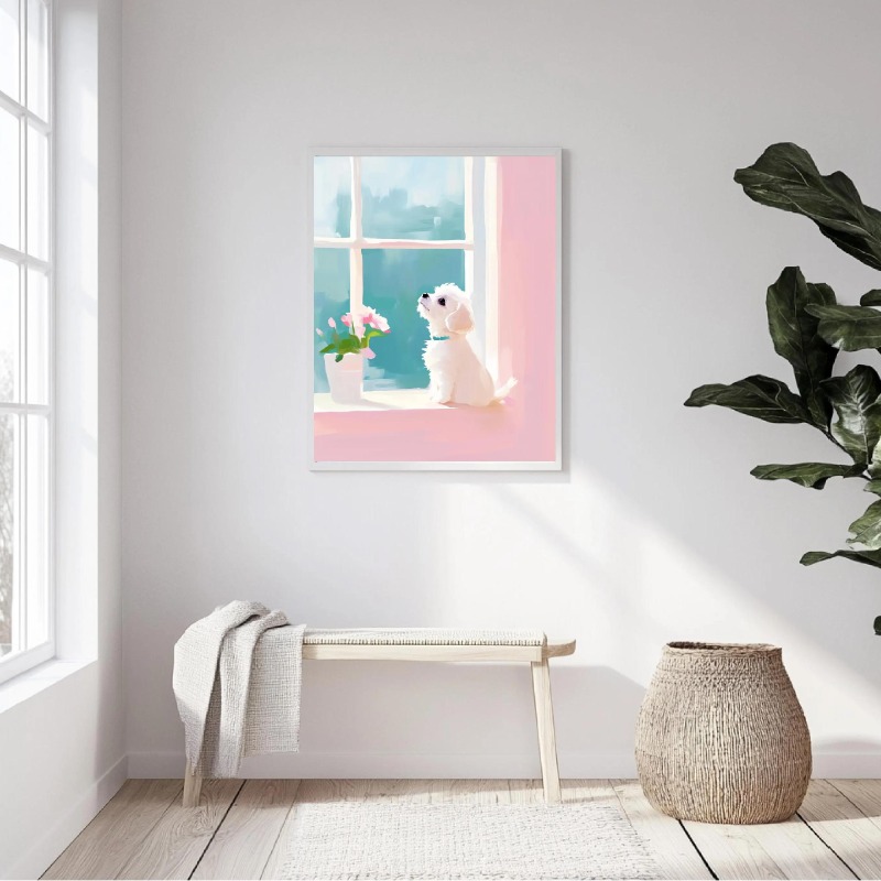 Pastel Animal Canvas Wall Art  - Baby Nursery Animal Theme 评论和价格
