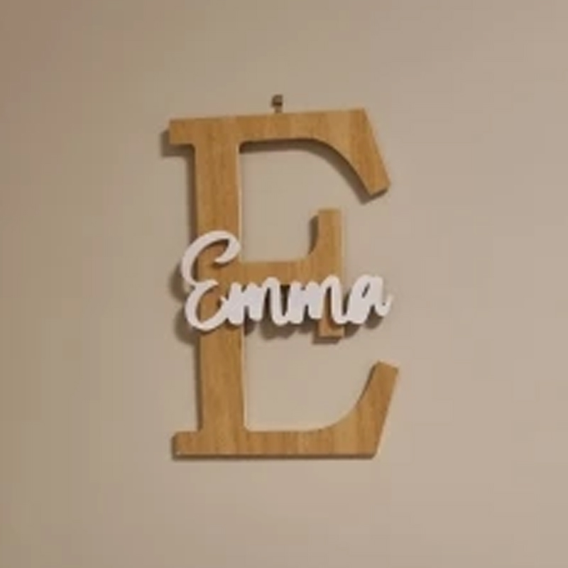 Custom Wooden Name Sign  Baby  - Baby Nursery Name Letters 评论和价格