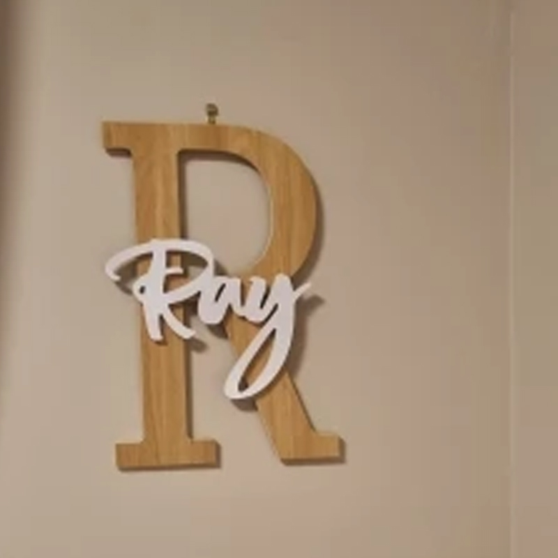 Custom Wooden Name Sign  Baby  - Baby Nursery Name Letters 评论和价格