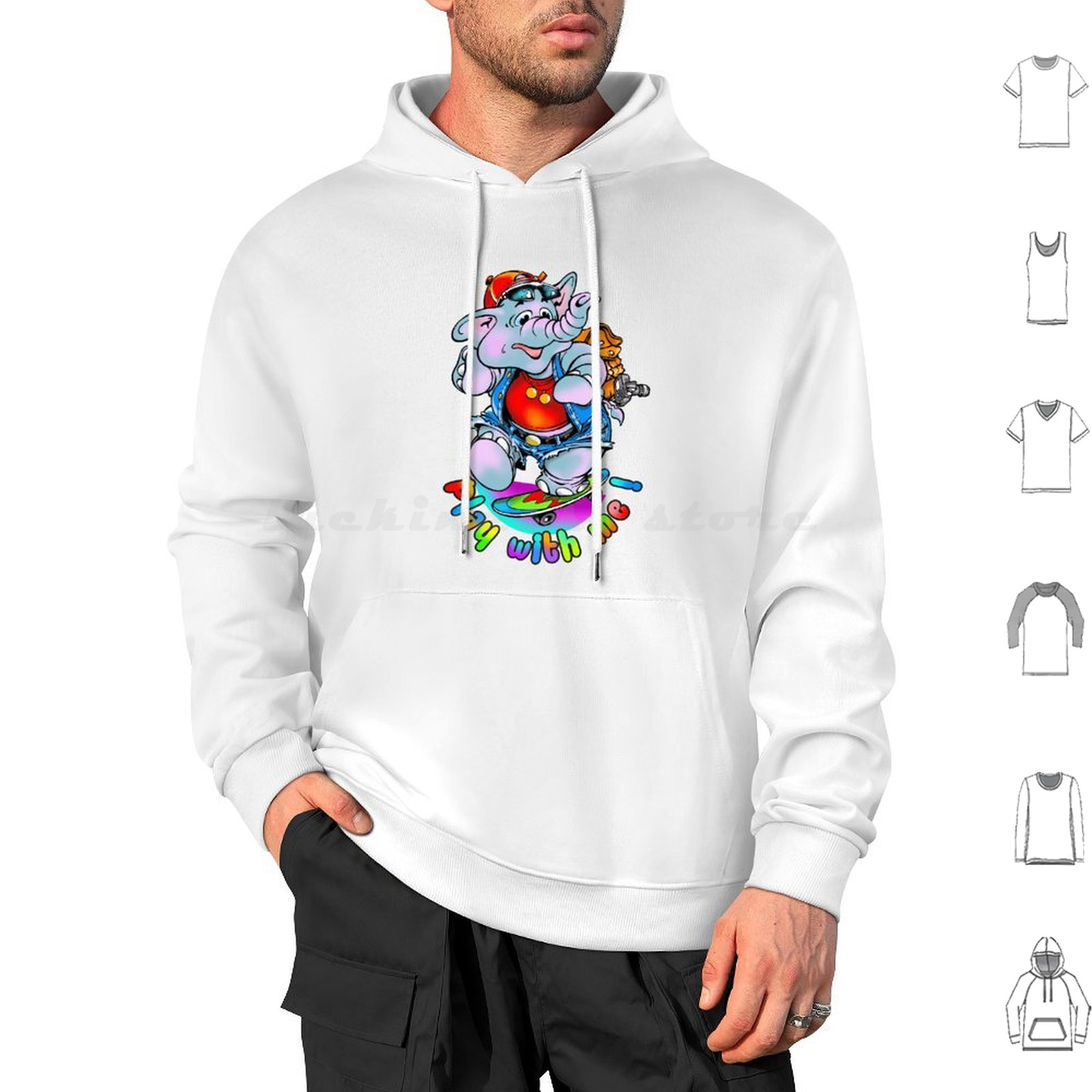 Play With Me ! Hoodies Long Sl - Baby Zoo Nursery 评论和价格