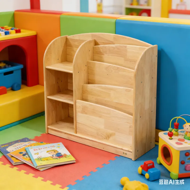 Solid Wood Kids Storage Cabine - Baby Nursery Shelf 评论和价格