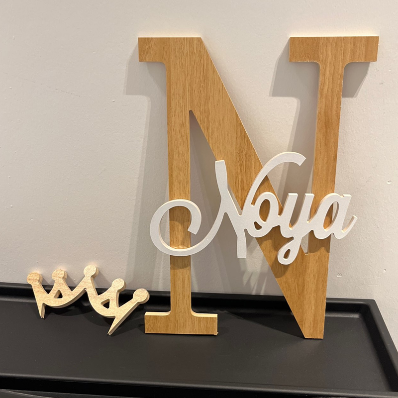 Custom Wooden Name Sign  Baby  - Baby Nursery Name Letters 评论和价格