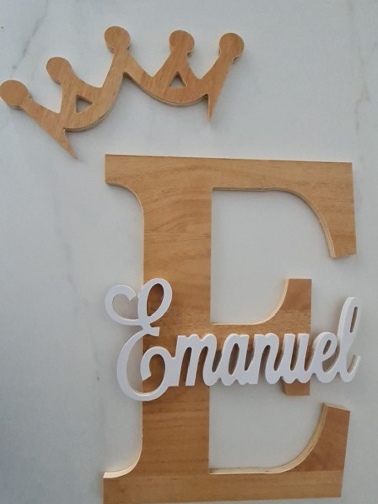 Custom Wooden Name Sign  Baby  - Baby Nursery Name Letters 评论和价格