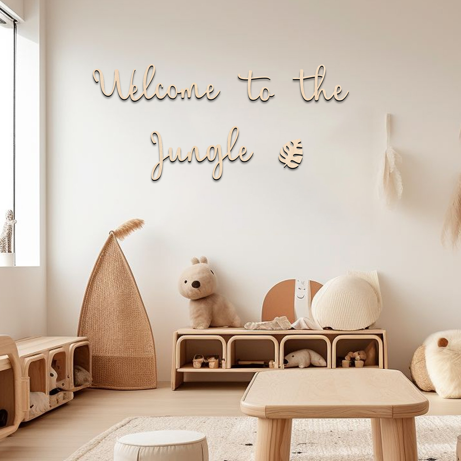 Welcome to the Jungle Wooden S - Baby Nursery Animal Theme 评论和价格