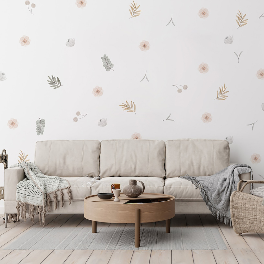 Boho Leaves Botanical DIY Wall - Baby Nursery Diy 评论和价格
