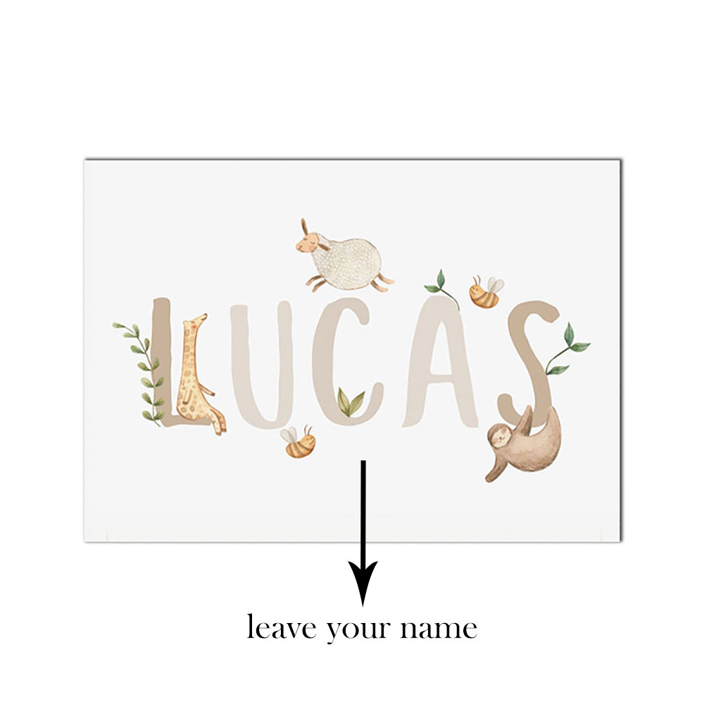 Name Custom Poster Nursery Can - Baby Nursery Name Letters 评论和价格