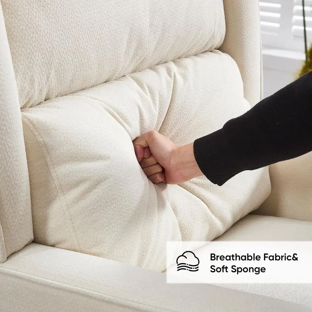 High-Back Solid Wood Rocking C - Rocking Chair Nursery 评论和价格