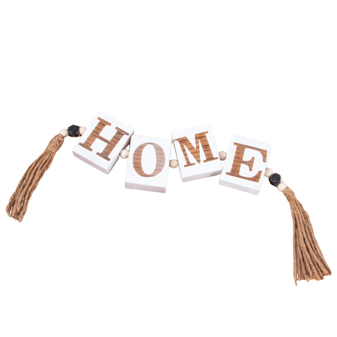 Natural Wood Bead Alphabet Let - Baby Nursery Name Letters 评论和价格