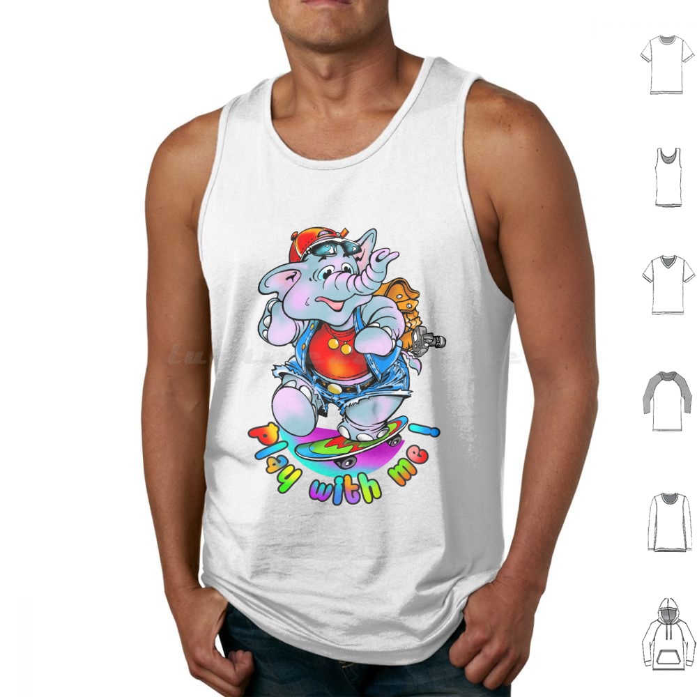 Play With Me ! Tank Tops Print - Baby Zoo Nursery 评论和价格