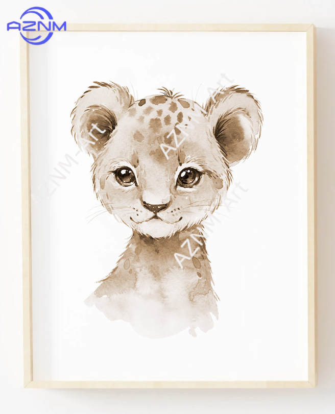 1PC/3PCS Nursery Animals Wall  - Baby Nursery Gender Neutral 评论和价格